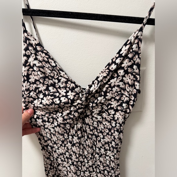 Abercrombie & Fitch Knot Front Slip Midi Dress - Picture 3 of 5